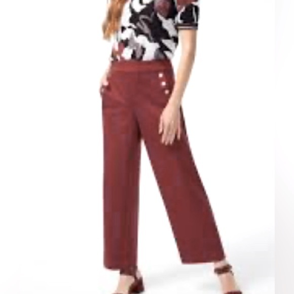 Chico's Pants - Chico’s Pull-On Wide Leg Ankle Jeans NWT Size 4 US Color Rust